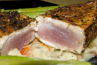 Photo of Blackened Tuna (cut in half)