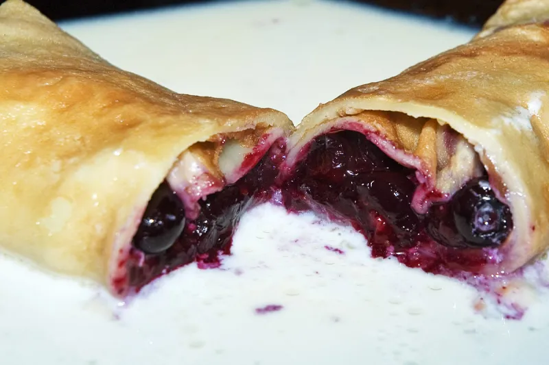 Photo of Pancake with Blueberry Filling