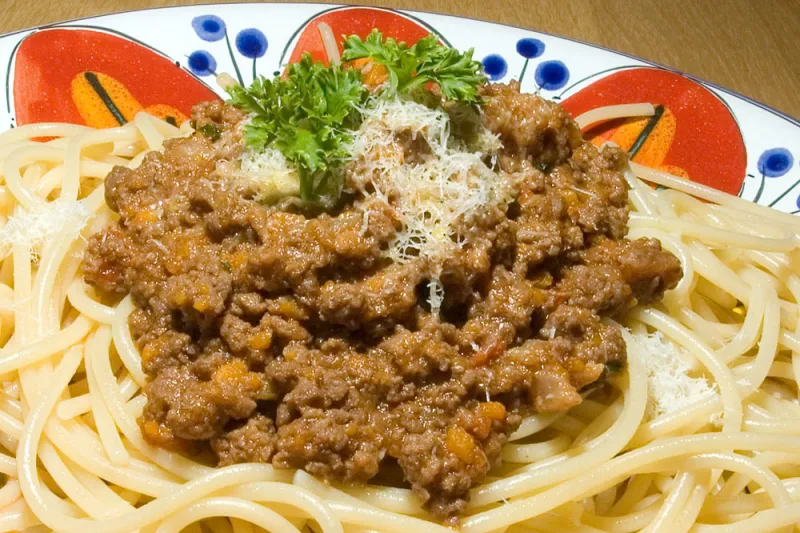 Photo of Bolognese Meat Sauce and Spaghetti